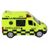 LEAN TOYS valdomas geltonas greitosios pagalbos automobilis su šviesomis