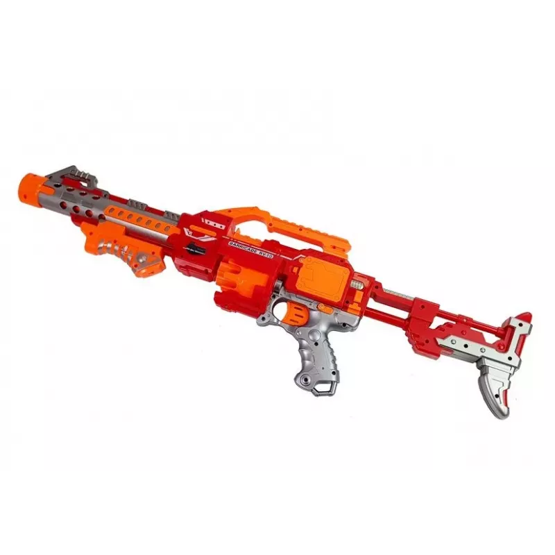 LEAN TOYS Putų šautuvas su besisukančiu taikiniu 66 cm