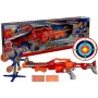 LEAN TOYS Putų šautuvas su besisukančiu taikiniu 66 cm