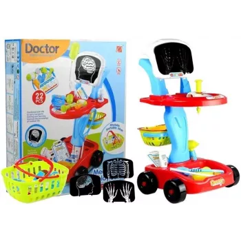 LEAN TOYS Medicininė kušetė su 22 priedais - įvairiaspalvė