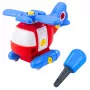 LEAN TOYS Sraigtasparnio konstravimo žaislas su atsuktuvu ir veržliarakčiu