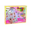 LEAN TOYS „Pasidaryk pats“ deimantinių lipdukų rinkinys – įvairūs raštai, spalvingi lipdukai