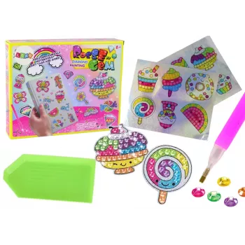 LEAN TOYS Diamond Sticker Set DIY Sweets Colorful Stickers