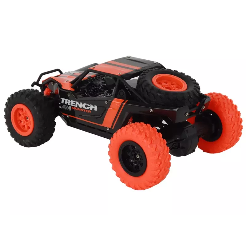 LEAN TOYS nuotoliniu valdymu visureigis R/C 1:24 oranžinis