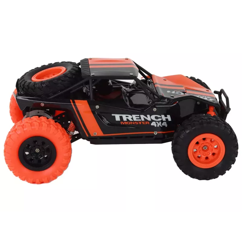 LEAN TOYS nuotoliniu valdymu visureigis R/C 1:24 oranžinis
