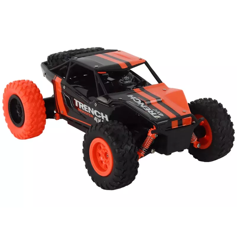 LEAN TOYS nuotoliniu valdymu visureigis R/C 1:24 oranžinis