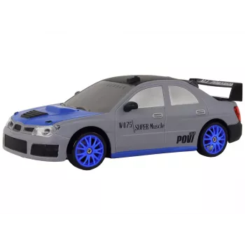 LEAN TOYS nuotolinio valdymo sportinis automobilis R/C 1:24 pilkas su keičiamais ratais