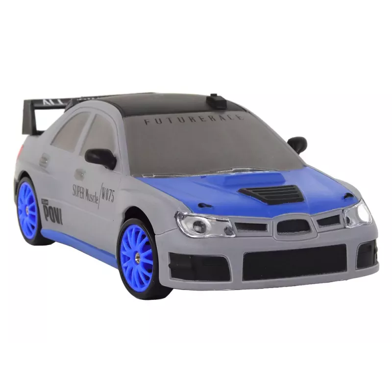 LEAN TOYS nuotolinio valdymo sportinis automobilis R/C 1:24 pilkas su keičiamais ratais
