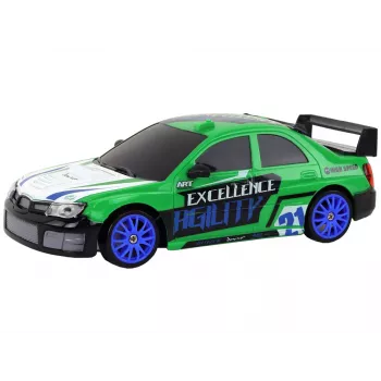LEAN TOYS nuotoliniu valdymu sportinis automobilis R/C 1:24 žalias su keičiamais ratais