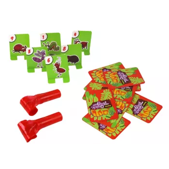 LEAN TOYS Greitųjų refleksų žaidimas „Vikrus liežuvis“ – Chameleono kaukė vabzdžiams gaudyti