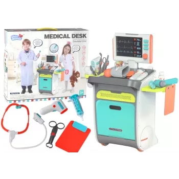 LEAN TOYS Little Doctor's Set Doctor's Trolley X-Ray ECG Accessories Lights Sound 36pcs