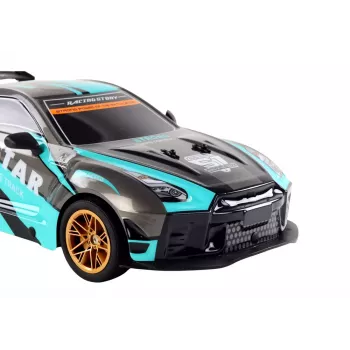 LEAN TOYS Didelis nuotoliniu būdu valdomas sportinis automobilis 1:10 Turkio ir Juodos spalvos