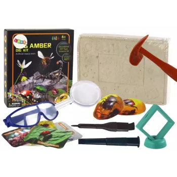 LEAN TOYS Archeologinis kasinėjimų rinkinys „Vabzdžiai gintare“