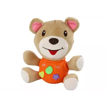 LEAN TOYS Interaktyvus meškiukas Oranžinis 23 cm