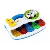 LEAN TOYS Mažas pianinas vaikams su gyvūnų garsais, šviesomis ir melodijomis