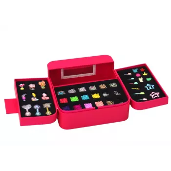 LEAN TOYS Beauty Set papuošalų gamybai dėžutėje – pakabukai ir sąsagos