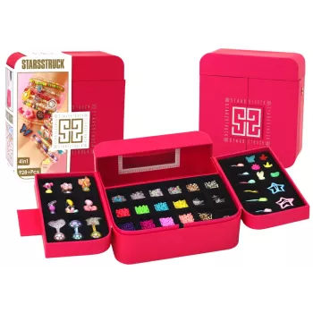 LEAN TOYS Beauty Set papuošalų gamybai dėžutėje – pakabukai ir sąsagos