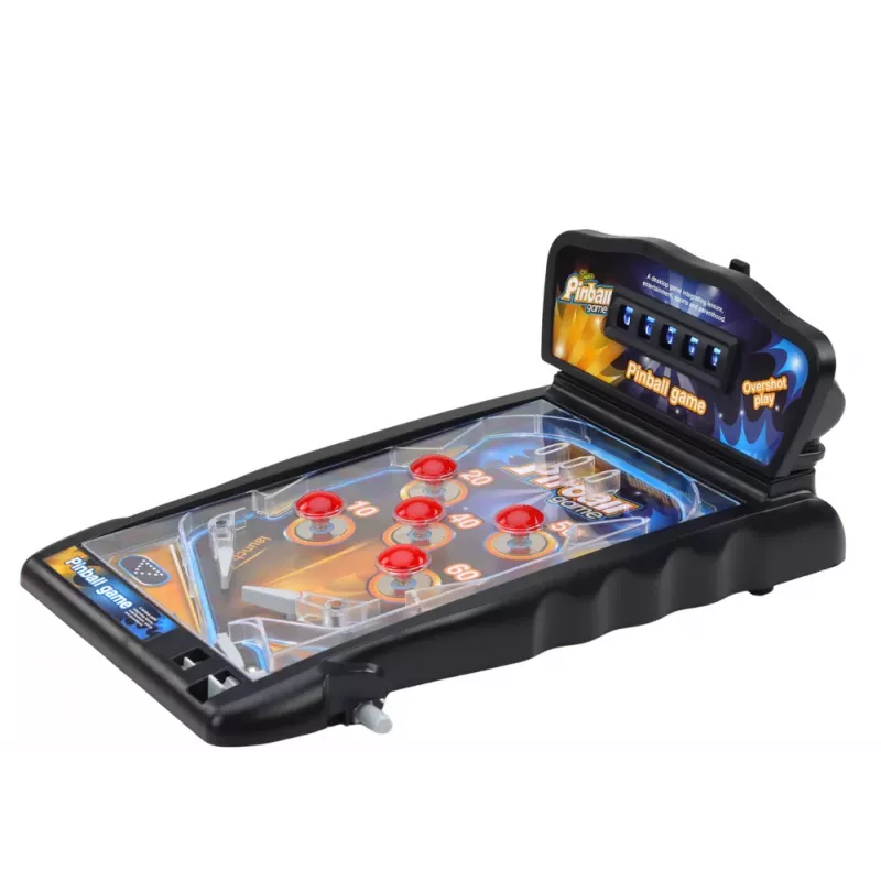 LEAN TOYS Pinball Arcade Game su šviesomis, garsais ir rezultatų lentele