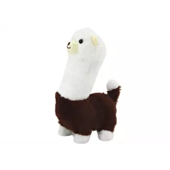 LEAN TOYS Interactive Running Pet Llama Alpaca Brown 23cm