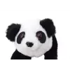 Interaktyvus pliušinis panda su rožiniu-mėlynu transporteriu LEAN TOYS 17613