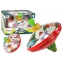 LEAN TOYS Traditional Metal Spinning Top Santa Claus Theme