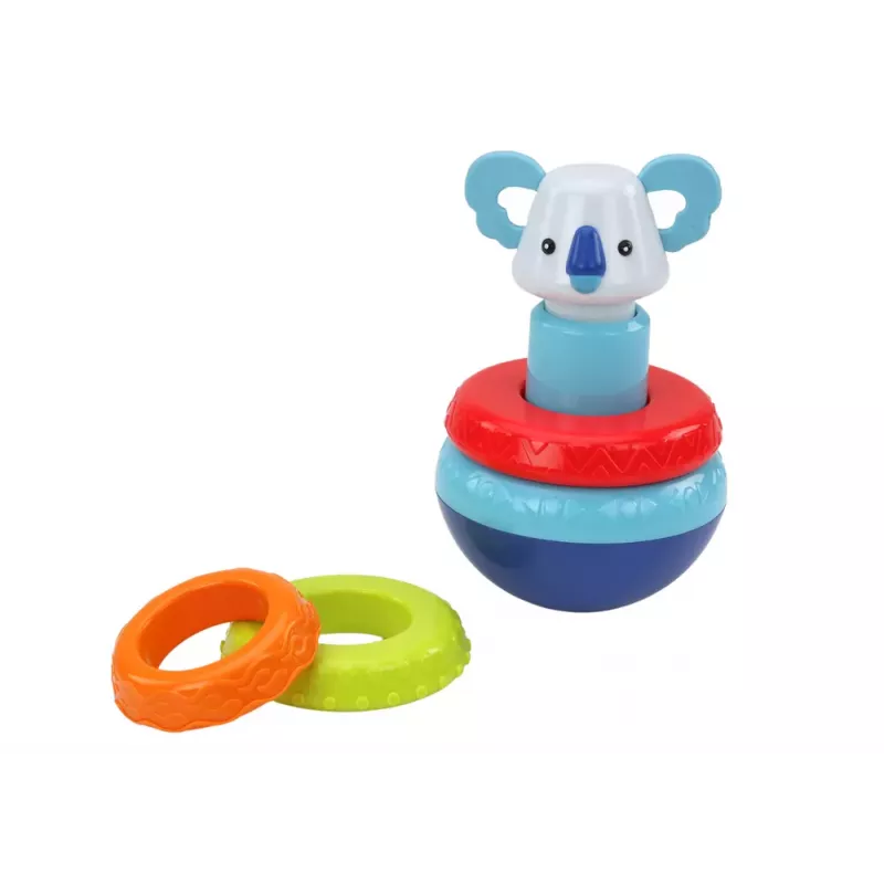 LEAN TOYS Sensorinių žaislų rinkinys Koala Tower Educational Cube Spinners