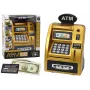 LEAN TOYS ATM Piggy Bank vaikams, mokantis taupyti, auksinė juoda