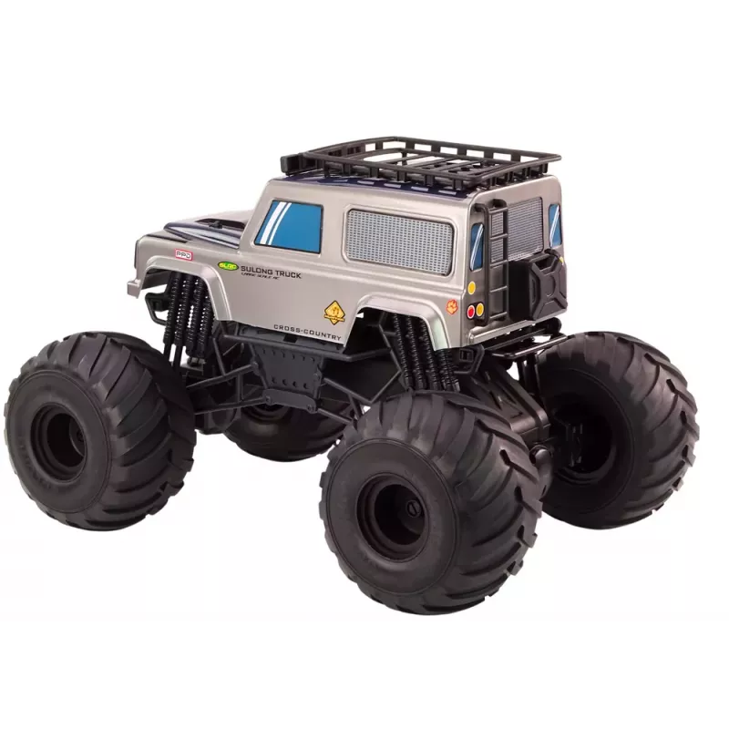LEAN TOYS Didelis visureigis nuotoliniu valdymu SUV 2.4G RC 1:6 Pilka