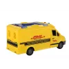 LEAN TOYS Delivery Car 1:16 Friction Drive Opening Doors Lights Yellow Sounds