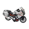 LEAN TOYS Policinis sportinis motociklas su inercine pavara, mastelis 1:10
