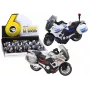 LEAN TOYS Policinis sportinis motociklas su inercine pavara, mastelis 1:10