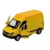 LEAN TOYS Delivery Car 1:32 Lights Sounds Red Black Yellow White