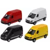 LEAN TOYS Delivery Car 1:32 Lights Sounds Red Black Yellow White