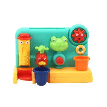 LEAN TOYS Vaikų vonios žaislas Fontano malūnėlis Varlytė