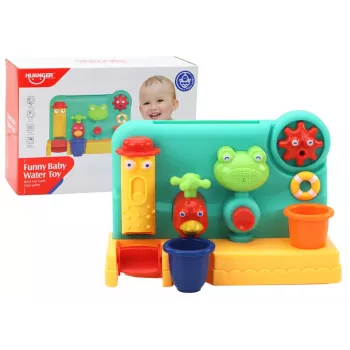 LEAN TOYS Vaikų vonios žaislas Fontano malūnėlis Varlytė