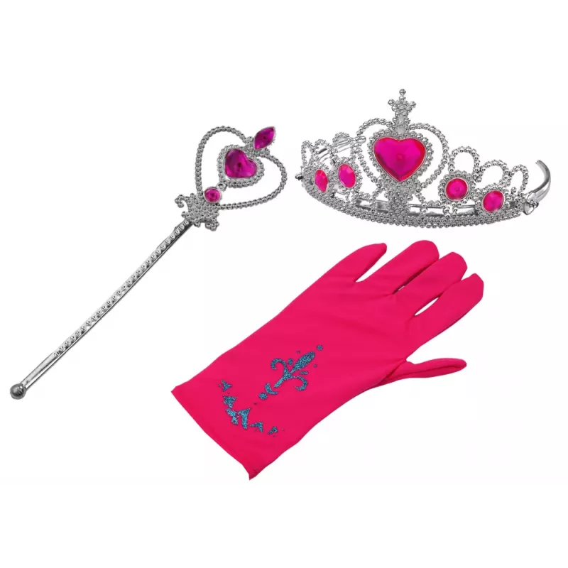 LEAN TOYS Little Princess Accessories Set Wand Glove Crown Braids