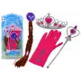 LEAN TOYS Little Princess Accessories Set Wand Glove Crown Braids
