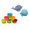 LEAN TOYS Dinosaur Playdough Set 6 Colors Dolphin Molds Scallop