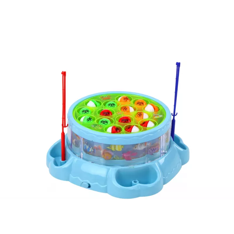 LEAN TOYS Game Fishing Rods Lights Sounds Blue