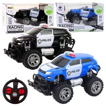 LEAN TOYS RC Off-Road Police Car 1:24 nuotoliniu valdymu