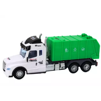 LEAN TOYS RC šiukšliavežė su šviesomis ir garsais, žalia