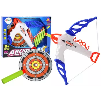 LEAN TOYS Lankas su Taikiniu Minkštoms Strėlėms su Siurbtuku, 6 vnt.