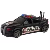 LEAN TOYS Policijos sportinis automobilis su atidaromu bagažinės dangčiu, šviesomis ir garsais, juodas, 1:16
