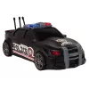 LEAN TOYS Policijos sportinis automobilis su atidaromu bagažinės dangčiu, šviesomis ir garsais, juodas, 1:16