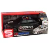 LEAN TOYS Policijos sportinis automobilis su atidaromu bagažinės dangčiu, šviesomis ir garsais, juodas, 1:16
