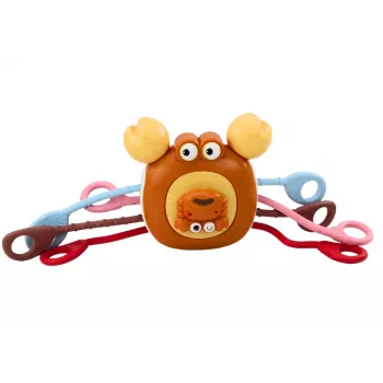 LEAN TOYS interaktyvus sensorinis krabas – lavinantis kramtukas vaikams