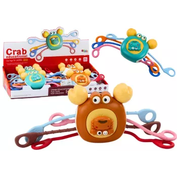 LEAN TOYS interaktyvus sensorinis krabas – lavinantis kramtukas vaikams