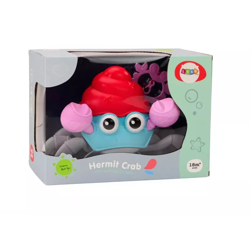 LEAN TOYS Crawling Crab Clockwork Colorful Walking Crab Interactive – Užvedamas žaislas vėžys