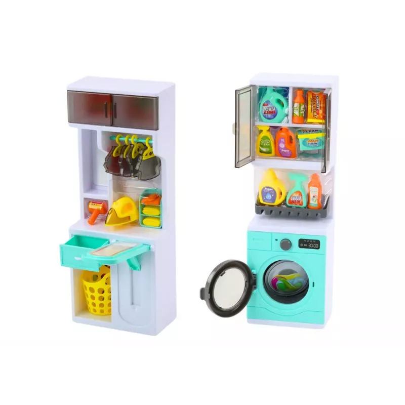 LEAN TOYS Bathroom Play Set 4in1 Shower Toilet Washing Machine Accessories