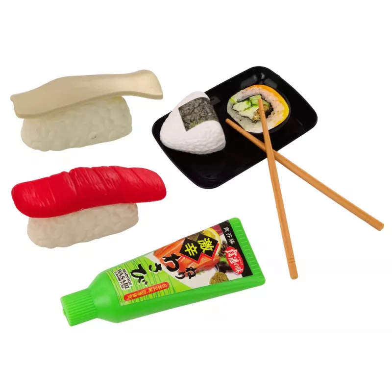 LEAN TOYS Sushi žaislų rinkinys su krevetėmis, 24 dalys